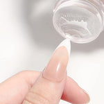 Tampon d'art d'ongle en silicone transparent