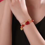 Bracelet porte-bonheur lapin en jade Fortune