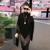 Châle en laine brillante pour femme