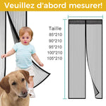 Porte moustiquaire magnétique avec velcro plein cadre