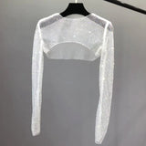 Haut de Cape de Protection Solaire en Diamant Maillé