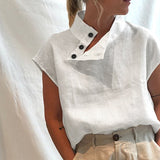 Chemise Unie à Col Slim