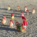 Décoration créative de poulet vitrail