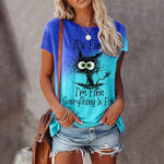 T-shirt Chat Alphabétique