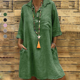 Robe à col à manches