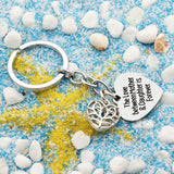 Porte-clés avec lettres en forme de coeur