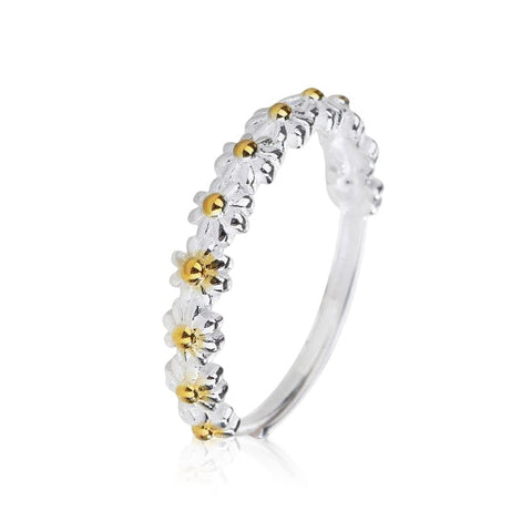 Anneau de fleur de marguerite