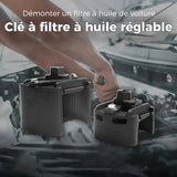 Clé à Filtre à Huile Réglable