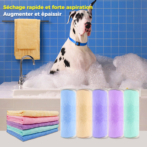 Serviette De Bain Pour Animaux De Compagnie Á Séchage Rapide Super Absorbante