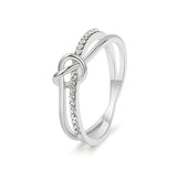 Bague à double anneau mère et fille
