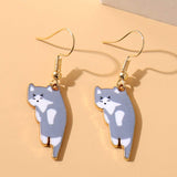 Boucles d'oreilles chat mignon