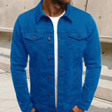 Manteau en jean à la mode décontractée pour hommes
