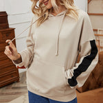 Sweat color block à revers