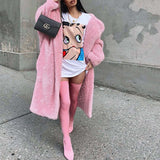 Manteau Long à Revers