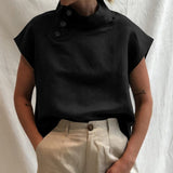 Chemise Unie à Col Slim