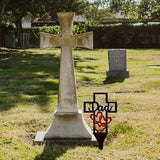 Pieu de la croix commémorative du cimetière pour les parents