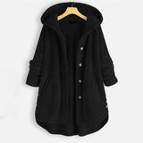 Manteau uni à capuche