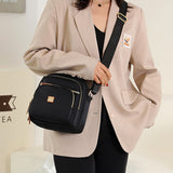 Sac à bandoulière léger et décontracté avec plusieurs poches pour femme