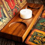 Ornement Bougeoir en Bois Tarot