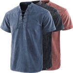Chemises à manches courtes tie-dye pour hommes