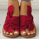 Sandales à Nœud en Daim