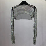 Haut de Cape de Protection Solaire en Diamant Maillé