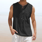 Gilet homme uni avec cordon de serrage