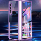 Étui de téléphone double face en verre trempé magnétique pour Samsung