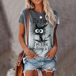 T-shirt Chat Alphabétique