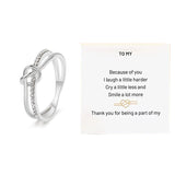 Bague à double anneau mère et fille