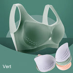 Soutien-gorge confort en soie glacée ultra-mince grande taille pour femmes