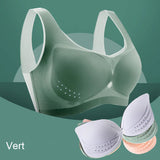 Soutien-gorge confort en soie glacée ultra-mince grande taille pour femmes