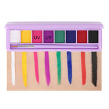 Palette de maquillage fluorescent soluble dans l'eau