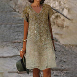 Robe Imprimée D'inspiration Vintage