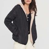 Manteau Matelassé Thermique Léger en Molleton d'Agneau