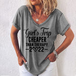 T-shirt uni imprimé anglais