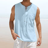 Gilet homme uni avec cordon de serrage