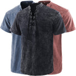 Chemises à manches courtes tie-dye pour hommes