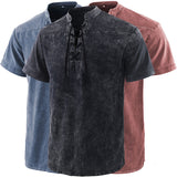 Chemises à manches courtes tie-dye pour hommes