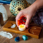 Ornement Bougeoir en Bois Tarot