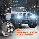 Phare de Voiture Bicolore Carré