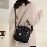 Sac à bandoulière léger et décontracté avec plusieurs poches pour femme