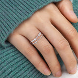 Bague Diamant Double Papillon