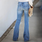 Jean déchiré à 5 boutons