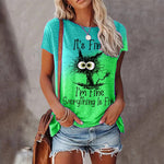 T-shirt Chat Alphabétique