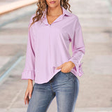 Blouse ample à manches évasées