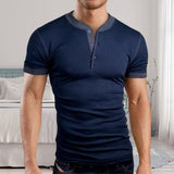 T-shirt de fitness à manches courtes de couleur unie à la mode