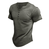 T-shirt Uni Á Manches Courtes Pour Hommes