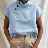 Chemise Unie à Col Slim