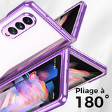 Étui de téléphone double face en verre trempé magnétique pour Samsung